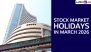 Stock Market Holidays March 2026: Full List and Holiday Dates