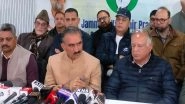 Himachal Pradesh CM Sukhvinder Singh Sukhu Warns of Crisis for Apple Growers Due to Trade Agreements With Other Countries (Watch Video)