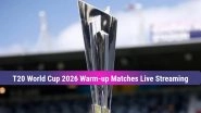 Where to Watch ICC T20 World Cup 2026 Warm-up Matches Live Streaming Online Where to Watch ICC T20 World Cup 2026 Warm-up Matches Live Streaming Online