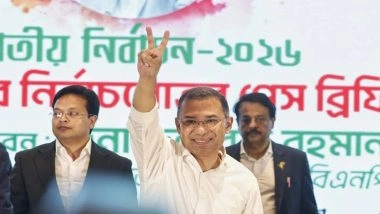 What Tarique Rahman Said About India-Bangladesh Ties in His First Speech After the Election Victory (Watch Video)