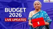Budget 2026: Live News Updates on Nirmala Sitharaman Speech