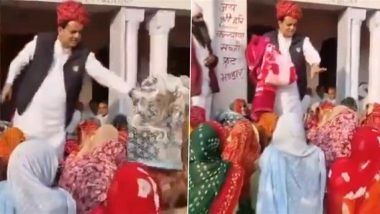 Sukhbir Singh Jaunapuria Viral Video: Ex-BJP MP Refuses Blankets to Muslim Women in Rajasthan&rsquo;s Tonk, Congress Reacts