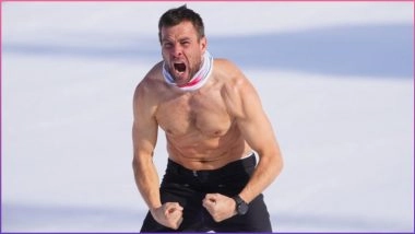 Viral Gold Medalist Celebration Video: Shirtless Benjamin Karl Celebrates in Snow At 2026 Winter Olympics
