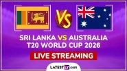 Sri Lanka vs Australia Live Streaming and Free Telecast, T20 World Cup 2026 Match 30