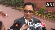 &lsquo;Congress MPs Abused Lok Sabha Speaker in His Chamber,&rsquo; Union Minister Kiren Rijiju Alleges, Says Om Birla &lsquo;Deeply Hurt&rsquo; (Watch Video)