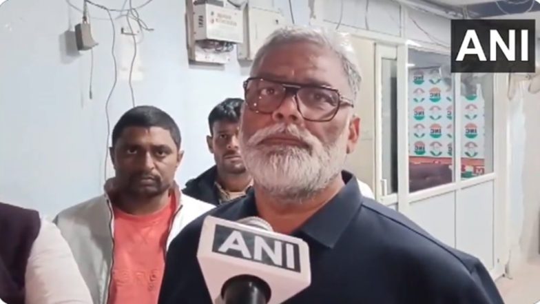Pappu Yadav Arrested: Bihar Police Detain Purnea MP in 1995 Land Dispute Case After Late-Night Drama in Patna (Watch Video)
