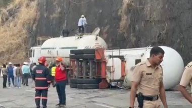 Mumbai-Pune Expressway Traffic Jam Update: Maharashtra State Roadways Cancels 139 Bus Trips After Gas Tanker Overturns in Khandala Ghat