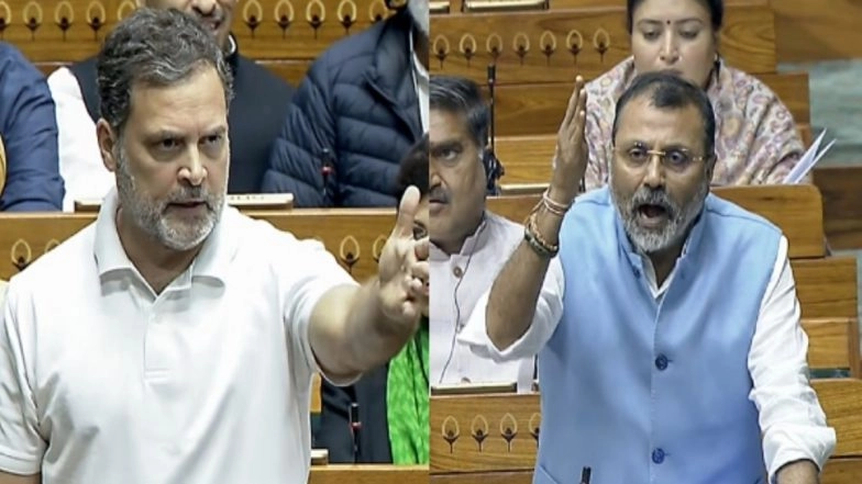 India-US Trade Deal Row: Rahul Gandhi Slams Interim Agreement, Nishikant Dubey Hits Back, Calls Him ‘Mahamurkh’