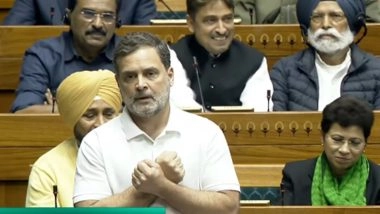 'You Have Sold ‘Bharat Mata’, US Is Choking PM Narendra Modi': Rahul Gandhi Criticises Centre Over India-US Interim Trade Deal (Watch Video)