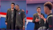 Shubman Gill Meets Ousmane Dembele and Other PSG Players Following Ligue 1 Clash Against Olympique de Marseille (Watch Video)