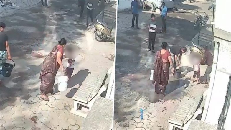Nagpur Horror: Angered After 4-Year-Old Splashes Holi Colours, Grandmother Pours Boiling Water on Him; Shocking Video Surfaces