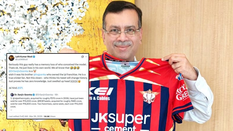 Lalit Modi Calls Sanjiv Goenka ‘Clown’ After LSG Owner Credits Conception of IPL to Jay Shah
