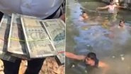 Surat: Family Accidentally Throws INR 2 Lakh Cash Into Canal During Puja Ritual, Fire Brigade Saves the Day (Watch Videos)