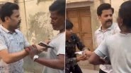 Hemant Garg Viral Video: Aligarh BJP Leader Caught on Camera Pointing Pistol at Neighbour, Video Goes Viral