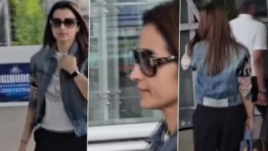 Trisha Krishnan Dodges Question on Thalapathy Vijay at Chennai Airport Amid Relationship Rumours (Watch Video)