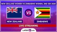 New Zealand Women vs Zimbabwe Women Free Live Cricket Streaming Online, 2nd ODI 2026