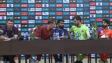 David Warner Calls Fellow Captains Shaheen Shah Afridi, Mohammad Rizwan and Marnus Labuschagne 'School Kids' During PSL 2026 PC (Watch Video)