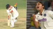 Sayali Satghare Fiery Celebration Goes Viral After Debutant Knocks Over Georgia Voll During IND-W vs AUS-W One-Off Test 2026 (Watch Video)