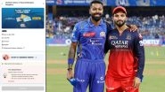 MI vs RCB IPL Tickets for Gold, Silver, and Junior Members Sold Out in Minutes