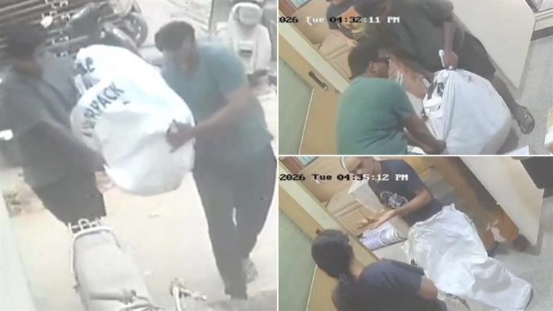 Bizarre Stunt in Bengaluru: Family Tries to &lsquo;Courier&rsquo; Elderly Man in Gunny Bag To Protest High Bus Fares (Watch Video)