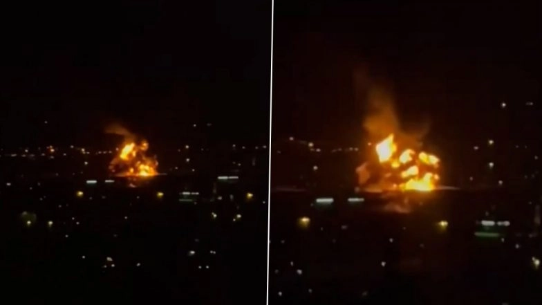 Dubai Airport Suspends Flight Operations After Iranian Drone Strike Triggers Fire in Fuel Tank, Videos Surface