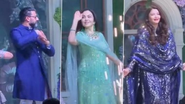 Nita Ambani, Aishwarya Rai and Abhishek Bachchan Set Dance Floor Ablaze at Adani-Diwanji Wedding on THIS Salman Khan&rsquo;s Iconic Song (Watch Video)