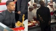 Michael B Jordan Celebrates Oscars 2026 Best Actor Win at In-N-Out Burger Joint With Trophy in One Hand; Videos Go Viral &ndash; WATCH