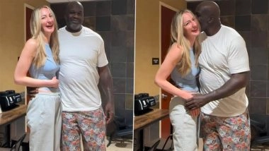 Shaquille O&rsquo;Neal Kissing Ekaterina Lisina Video: NBA Legend Shaq Kisses 6-Foot-9 Model, Clip Goes Viral