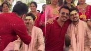 Kuldeep Yadav-Vanshika Wedding: Yuzvendra Chahal Attends Haldi Ceremony As &lsquo;KUL-CHA&rsquo; Share Brotherly Moment (Watch Video)