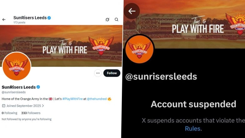 Sunrisers Leeds 'X' Account Restored After Temporary Suspension Following Kavya Maran-Owned Franchise Picked  Abrar Ahmed at The Hundred 2026