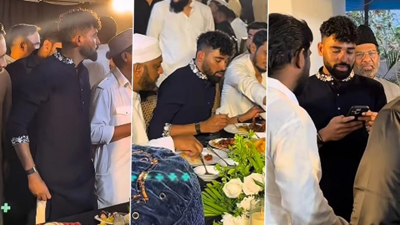 Mohammed Siraj Hosts Iftar Party on His Birthday (Watch Video)