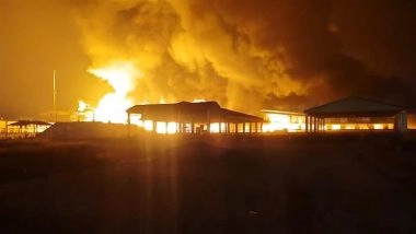 Bharuch Factory Fire: 3 Workers Hospitalised After Blaze Erupts at Agrochemical Plant in Gujarat&rsquo;s Panoli GIDC; Cooling Operations Underway (Watch Video)
