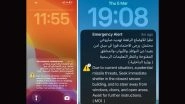 Dubai Residents Receive 'Potential Missile Threat' Alert on Phones; Share Notification Pics