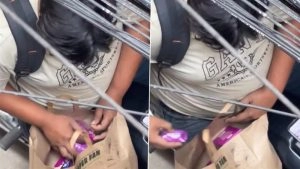 social-viral-Blinkit Delivery Partner Caught on Camera Stealing From Order, Video Goes Viral
