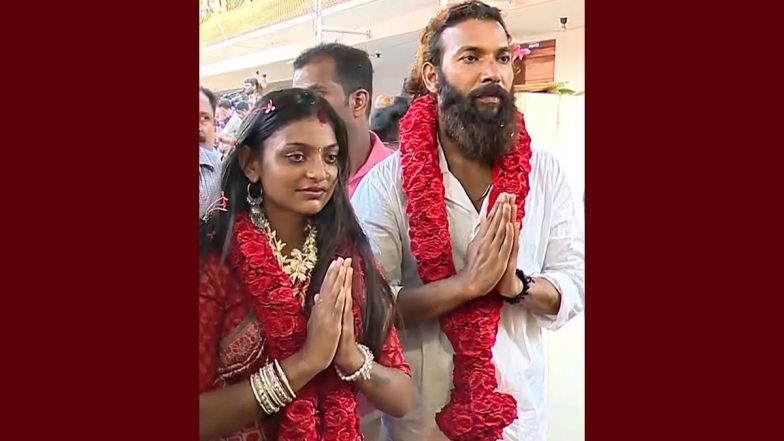 Monalisa Bhosle Gets Married: Kumbh Mela Viral Sensation Ties the Knot With Boyfriend Furman Khan at Kerala’s Nayanar Temple