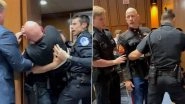 US Viral Video: Senator Tim Sheehy Helps Security Throw Out Anti-War Protester Brian McGinnis From Capitol Hill Hearing for Protesting Iran War
