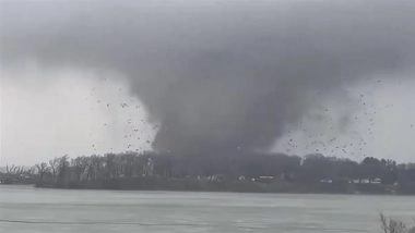 Tornado in Michigan: Video Shows Debris Flying As Strong Tornado Strikes Three Rivers in US