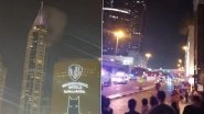 US-Israel vs Iran War: Debris From Aerial Interception Falls on Vehicle in Dubai's Al Barsha Area, Pakistani Driver Killed (Watch Video)
