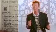 CBSE Class 12 Mathematics Question Paper QR Code Triggers &lsquo;Rickroll&rsquo; Prank, Social Media Users Share Funny Memes, Shocking Reactions
