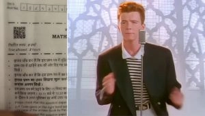 social-viral-CBSE Class 12 Maths Question Paper QR Code Reportedly Takes Candidates To ‘Rickroll’ Prank Video, Netizens React With Funny Memes
