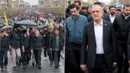 Youm-E-Quds: Thousands Rally in Tehran Over Ayatollah Ali Khamenei&rsquo;s Killing, Iran President Masoud Pezeshkian and FM Abbas Araghchi Join Protest (Watch Videos)