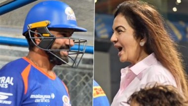 Nita Ambani Reacts in Surprise After Seeing Rohit Sharma, Says &lsquo;You Look Like a Young Boy&rsquo;, Video Goes Viral