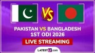Pakistan vs Bangladesh Live Streaming Online and Free Telecast, 1st ODI 2026