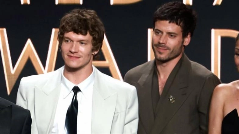 &lsquo;Heated Rivalry&rsquo; Stars Connor Storrie and Francois Arnaud Reunite at GLAAD Media Awards 2026 To Accept Best New TV Series Win (See Pics)
