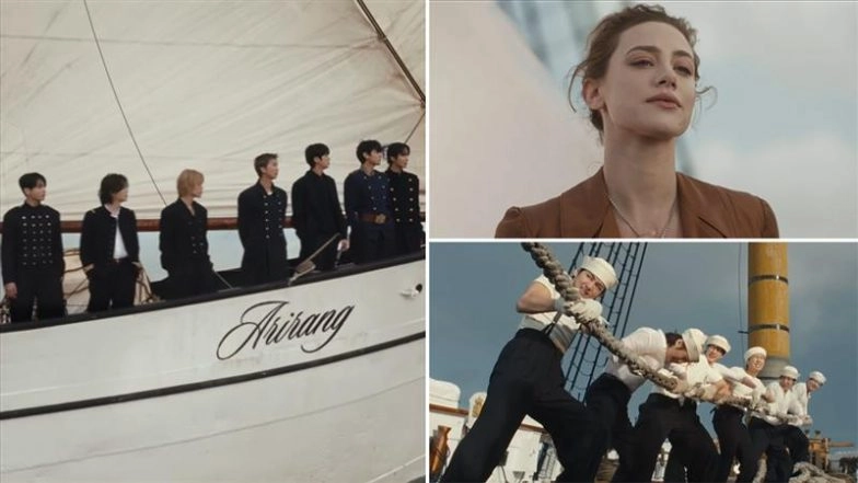 BTS Song &lsquo;SWIM&rsquo; Out: Bangtan Boys Navigate High Seas in Emotional &lsquo;ARIRANG&rsquo; Comeback Track Starring Lili Reinhart (Watch Video)