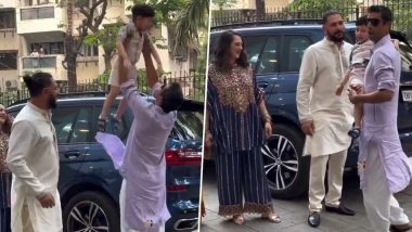 Ashish Nehra Shares Adorable Moment with Yuvraj Singh&rsquo;s Son Orion at Gaurav Kapur-Kritika Kamra Wedding (Watch Video)