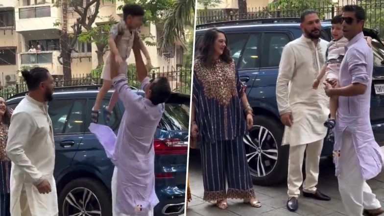 Ashish Nehra Shares Adorable Moment with Yuvraj Singh’s Son Orion at Gaurav Kapur-Kritika Kamra Wedding (Watch Video)