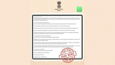 Did Embassy of India in Muscat Issue Evacuation Advisory for Indians in Oman? Here&rsquo;s a Fact Check of the Viral Message