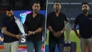 Rohit Sharma, MS Dhoni, and Jay Shah Bring T20 World Cup Trophy Onto Dais Ahead of IND vs NZ T20 WC 2026 Final (Watch Video)