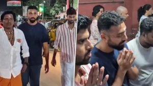 sports-Varun Chakaravarthy, Washington Sundar Fulfill Vow of Girivalam in Tiruvannamalai After India Wins T20 World Cup 2026 (Watch Video)